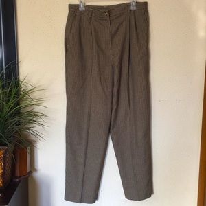 Vintage cropped high waisted plaid pants 16